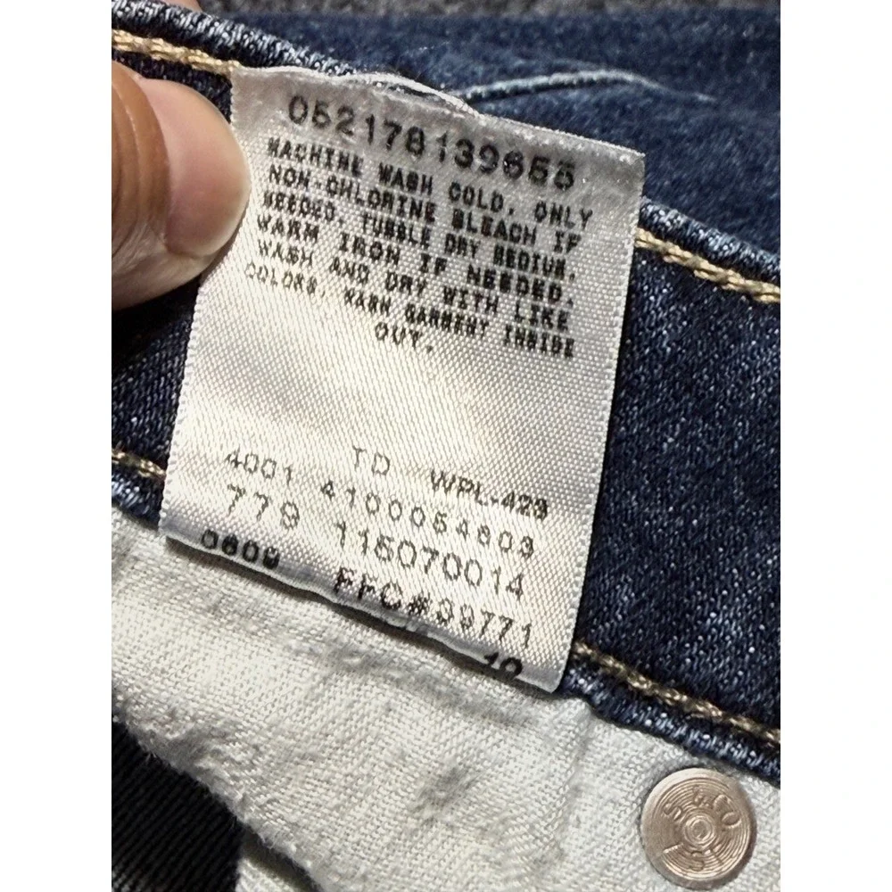 Levi's 524 Too Superlow Jeans Womens 7 Medium Blue Excellent Denim Stretch